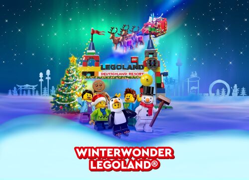 Beim WinterWonder LEGOLAND ab 24. November erleben die Gäste bezauberndes Flair, einzigartige Achterbahnfahrten in der Winterlandschaft und neue winterliche Attraktionen. 