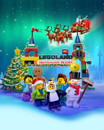 Beim WinterWonder LEGOLAND ab 24. November erleben die Gäste bezauberndes Flair, einzigartige Achterbahnfahrten in der Winterlandschaft und neue winterliche Attraktionen. 